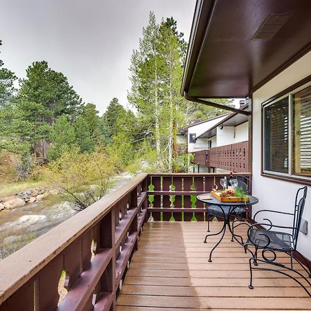 Estes Park Condo Rental Balcony With River Views! 외부 사진