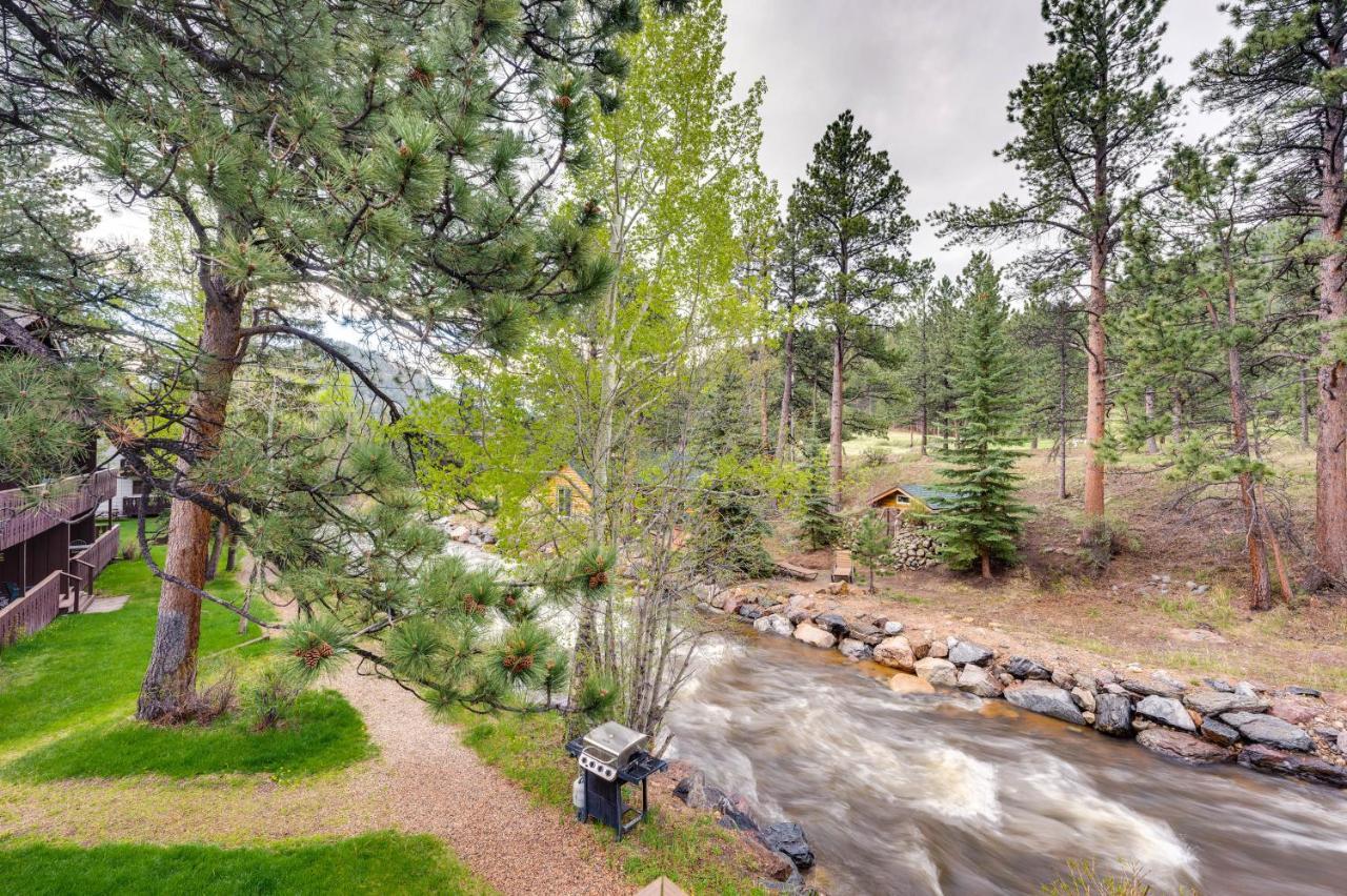 Estes Park Condo Rental Balcony With River Views! 외부 사진