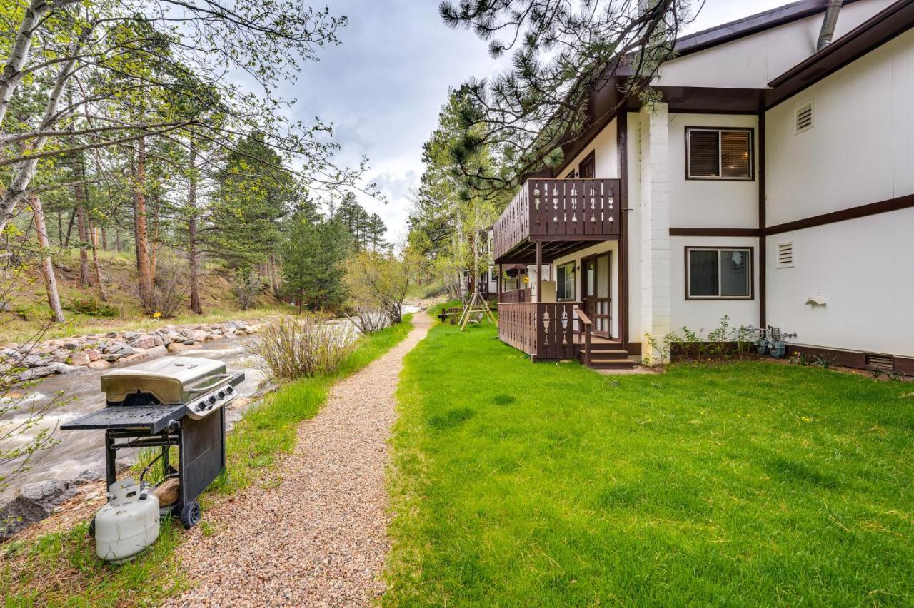 Estes Park Condo Rental Balcony With River Views! 외부 사진