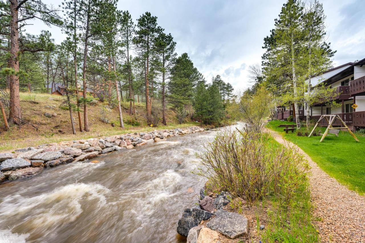 Estes Park Condo Rental Balcony With River Views! 외부 사진
